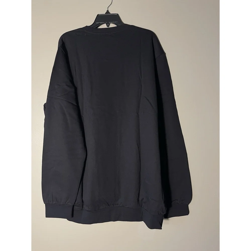 adidas men's Essentials Fleece Sweatshirt Feel Cozy Sweater Black Size 2XL New